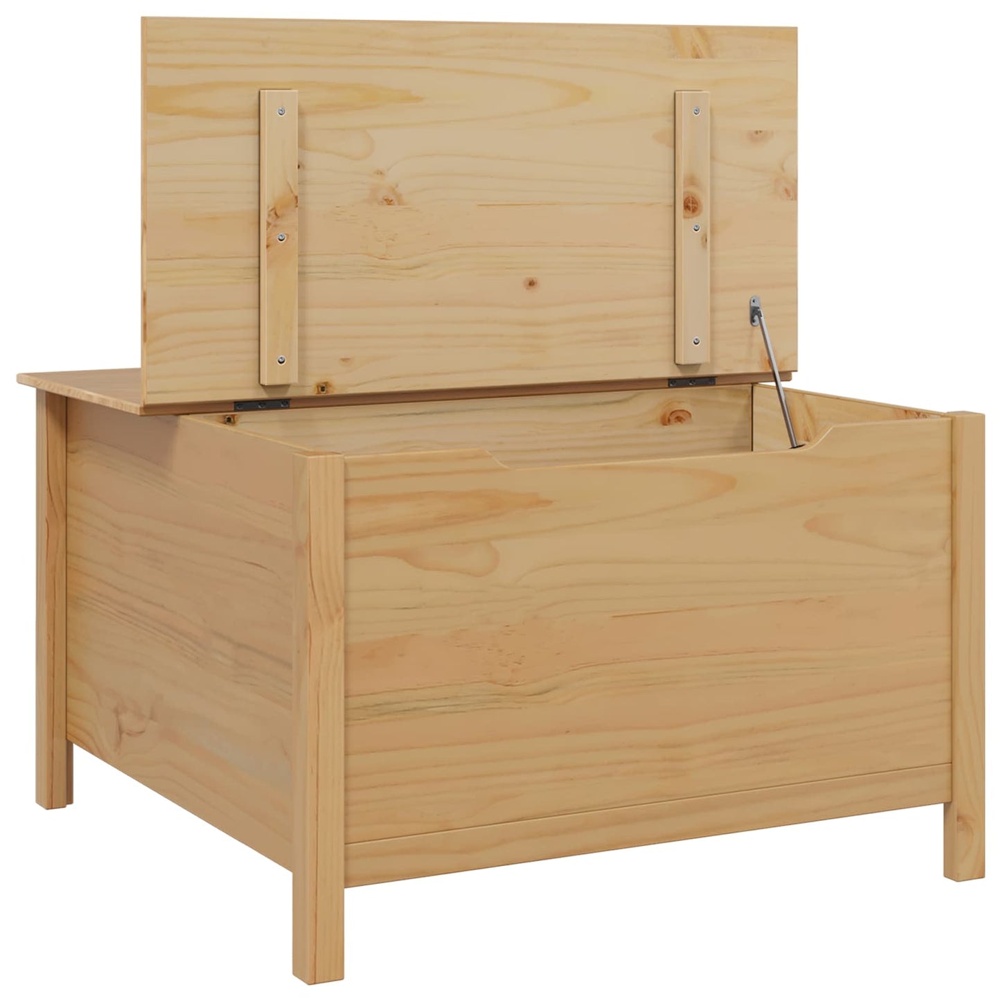 Coffee Table with Drawer HILL Honey Brown 79.5 x 79.5 x 49 cm