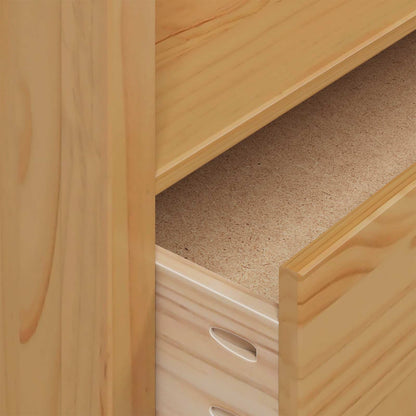 Wardrobe HILL Honey Brown 84 x 50 x 170 cm Solid Pine Wood