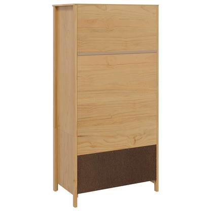 Wardrobe HILL Honey Brown 84 x 50 x 170 cm Solid Pine Wood