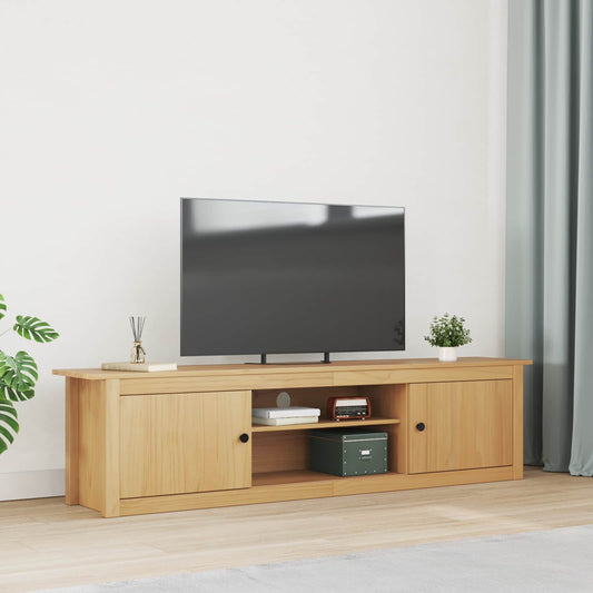 TV Rack HILL 158 x 40 x 39.5 cm Honey Brown Solid Pine Wood