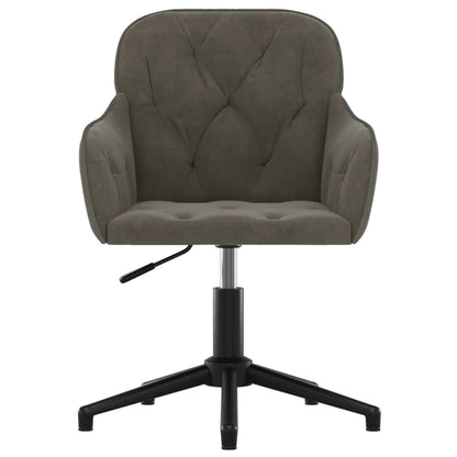 Dining Chair 2 pcs Dark Grey 55 x 59.5 x 77 cm Velvet
