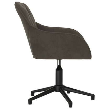 Dining Chair 2 pcs Dark Grey 55 x 59.5 x 77 cm Velvet