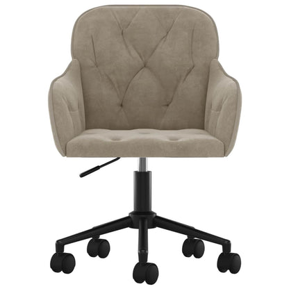 Dining Chair 2 pcs Light Grey 55 x 59.5 x 77 cm Velvet