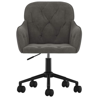 Dining Chair 2 pcs Dark Grey 55 x 59.5 x 77 cm Velvet