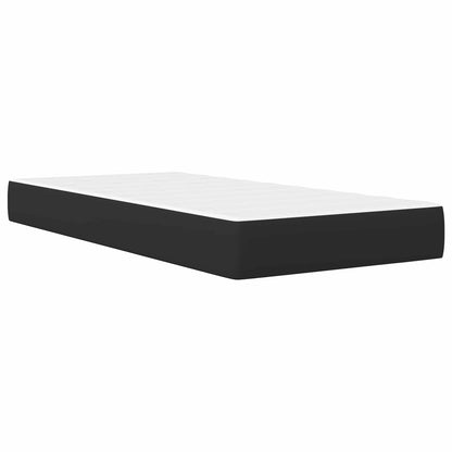 Bed Frame with Headboard Black 90 x 190 cm Faux Leather