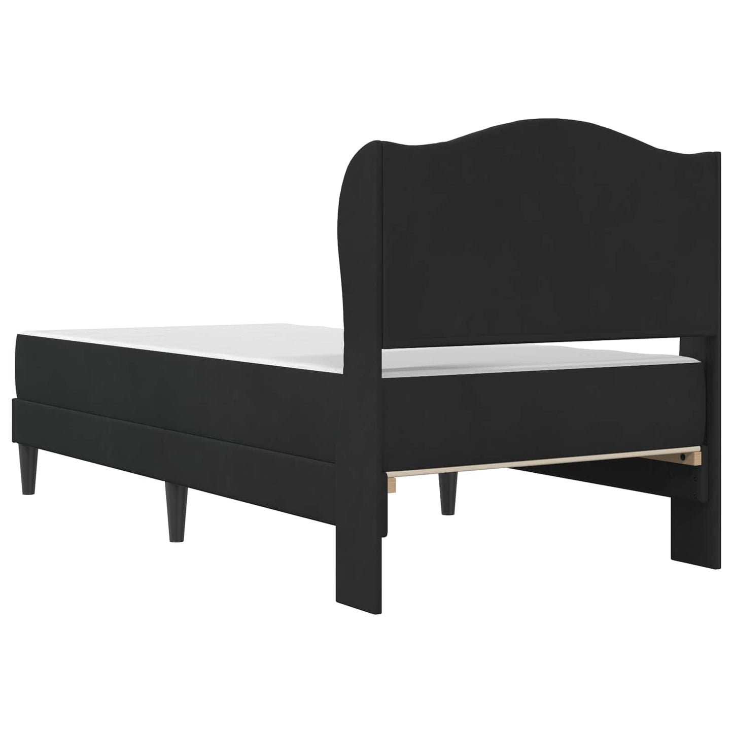 Bed Frame with Headboard Black 90 x 190 cm Velvet