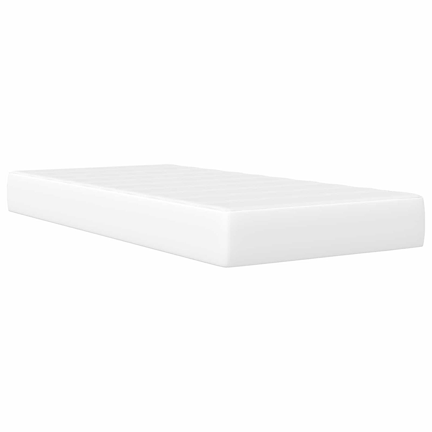 Bed Frame with LED Strip Lights White 90 x 190 cm Faux Leather