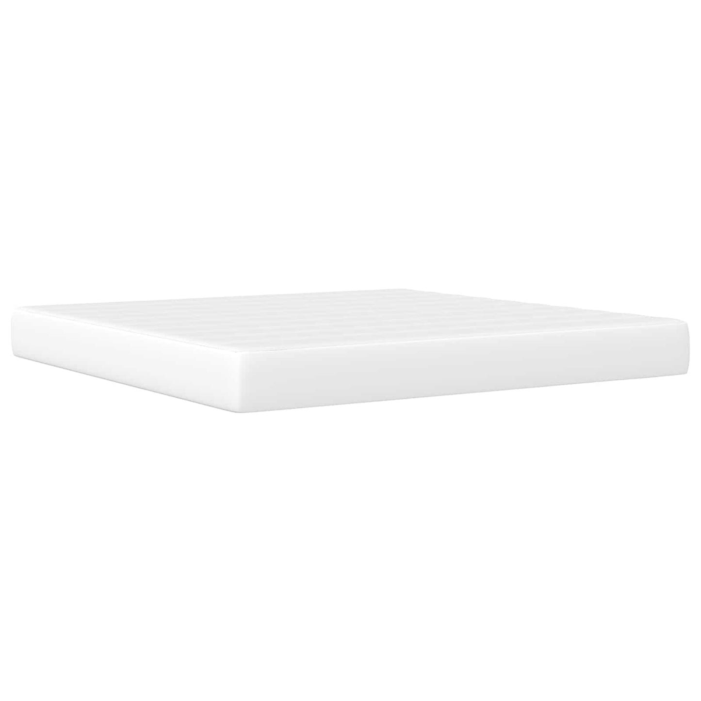 Bed Frame with LED Strip Lights White 180 x 200 cm Faux Leather