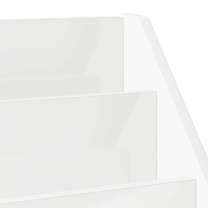 Kids Bookshelf High Gloss White 72.5 x 29.5 x 69 cm