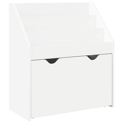 Kids Bookshelf White 60 x 29.5 x 69 cm Engineered Wood