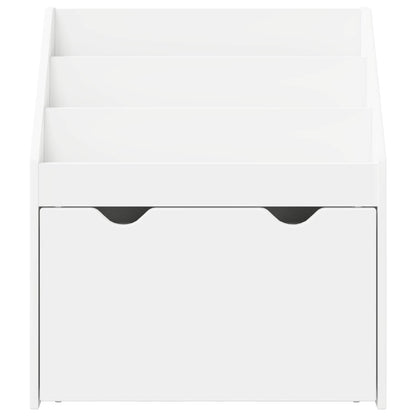 Kids Bookshelf White 60 x 29.5 x 69 cm Engineered Wood