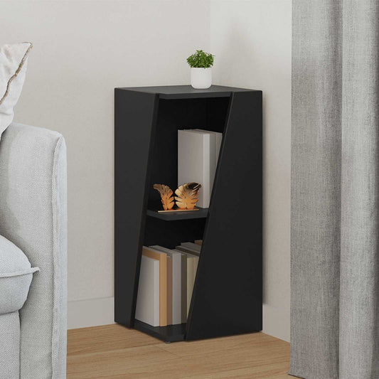 Side Shelf 33 x 32 x 70.5 cm Engineered Wood Black