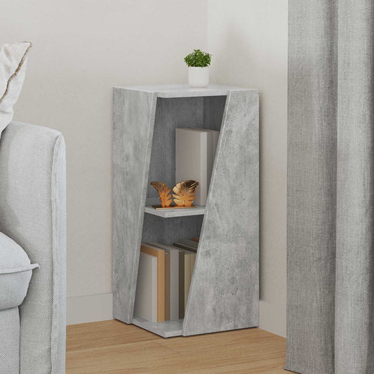 Side Shelf 33 x 32 x 70.5 cm Engineered Wood Concrete Grey