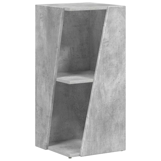 Side Shelf 33 x 32 x 70.5 cm Engineered Wood Concrete Grey