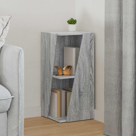 Side Shelf 33 x 32 x 70.5 cm Engineered Wood Grey Sonoma