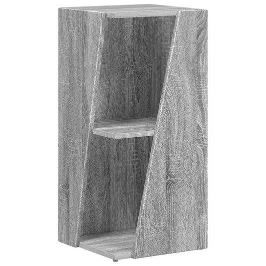 Side Shelf 33 x 32 x 70.5 cm Engineered Wood Grey Sonoma