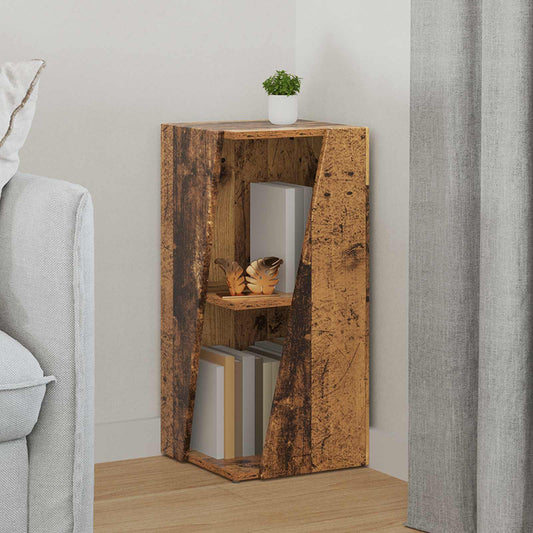 Side Shelf 33 x 32 x 70.5 cm Engineered Wood Old Wood