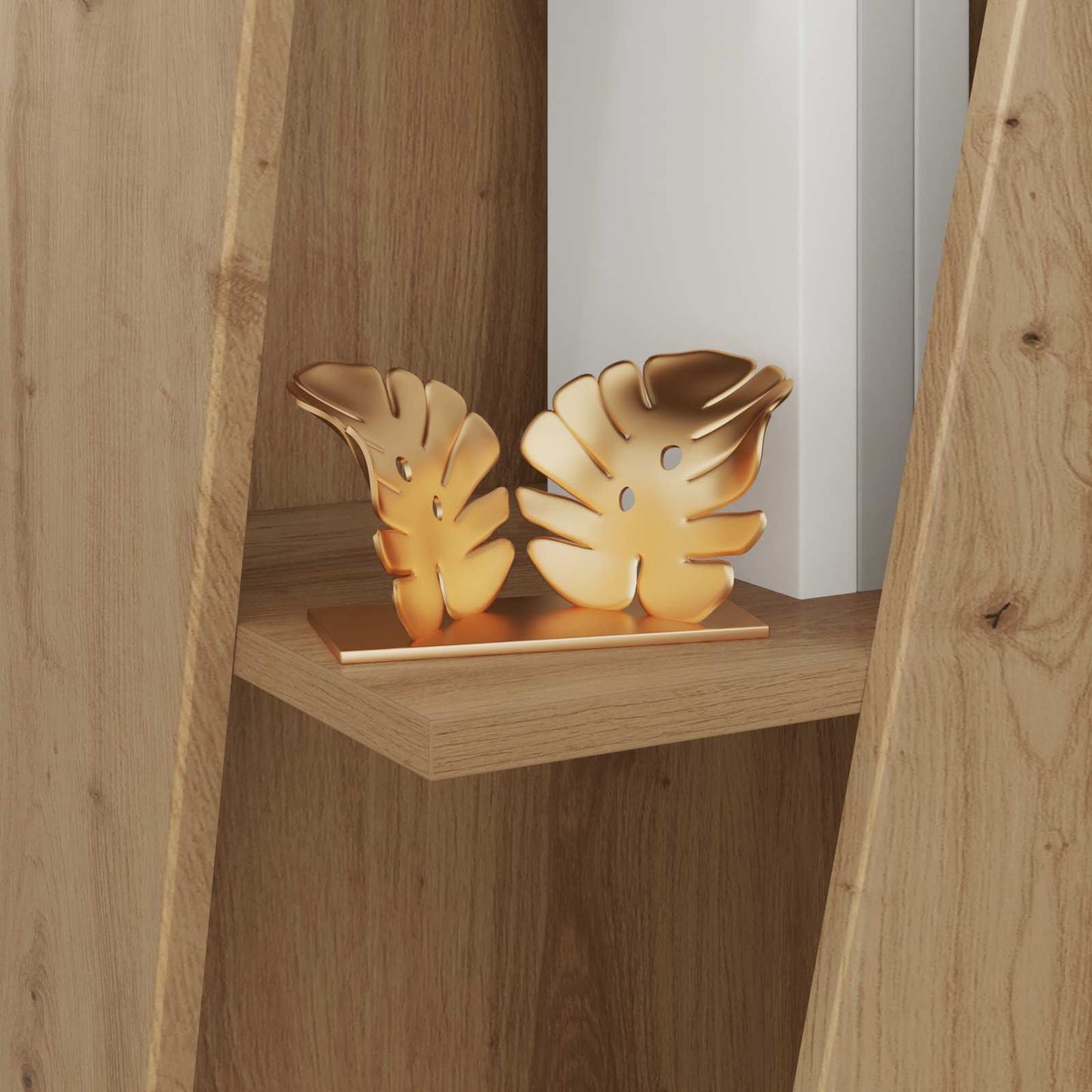 Side Shelf 33 x 32 x 70.5 cm Engineered Wood Artisan Oak