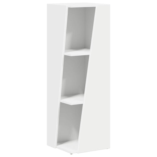 Side Shelf 33 x 32 x 100.5 cm Engineered Wood White