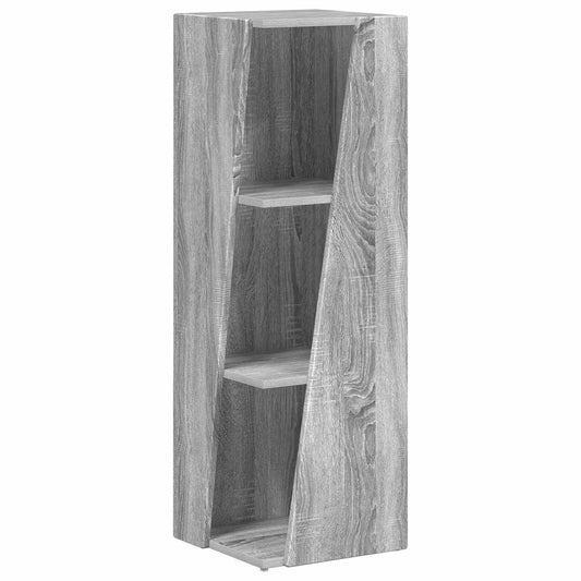 Side Shelf 33 x 32 x 100.5 cm Engineered Wood Grey Sonoma
