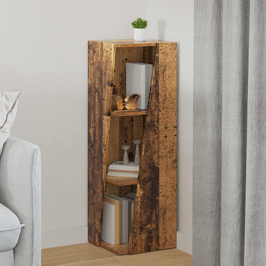 Side Shelf 33 x 32 x 100.5 cm Engineered Wood Old Wood