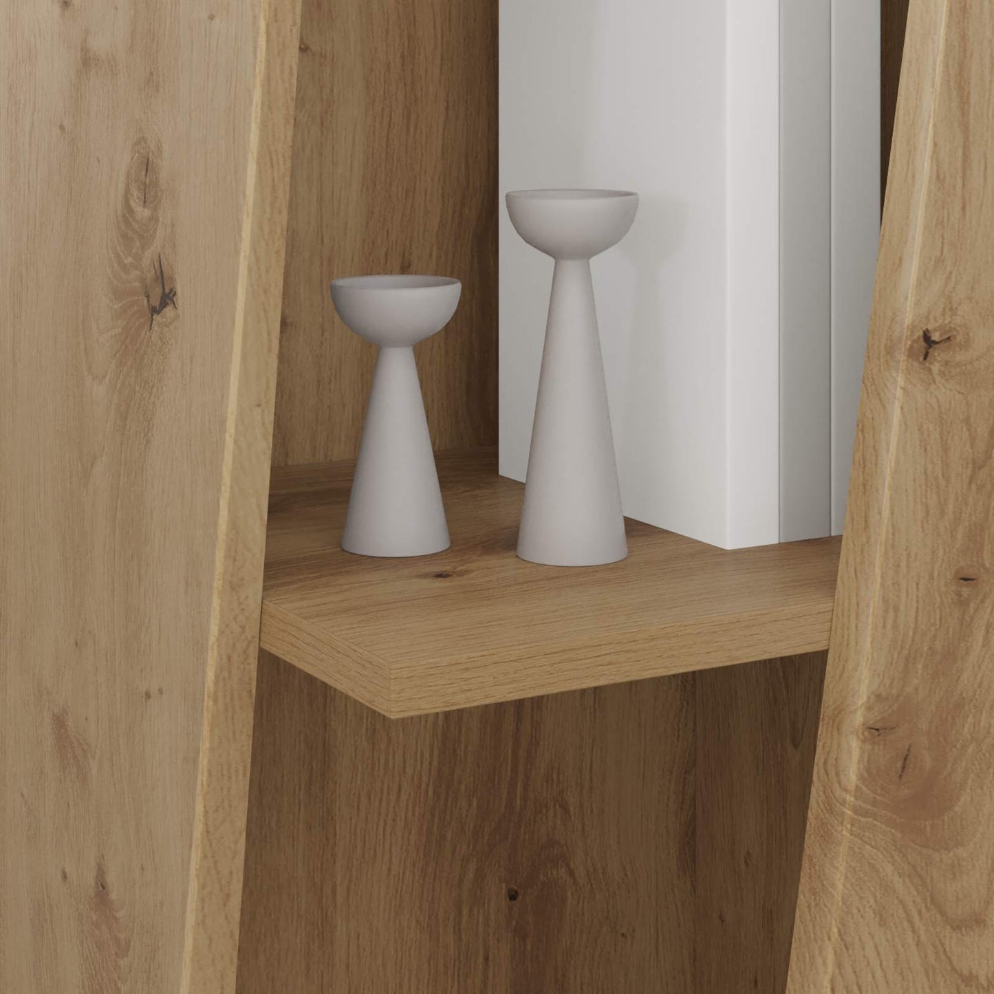 Side Shelf 33 x 32 x 100.5 cm Engineered Wood Artisan Oak