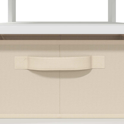Coffee Table with Drawer White 77 x 55 x 42 cm Engineered Wood