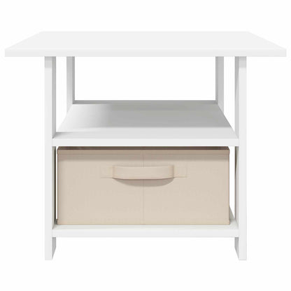 Coffee Table with Drawer White 77 x 55 x 42 cm Engineered Wood
