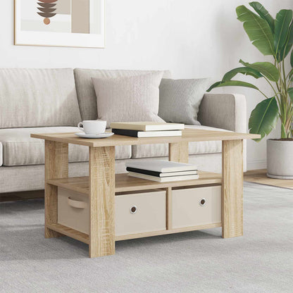 Coffee Table Sonoma Oak 77 x 55 x 42 cm Engineered Wood