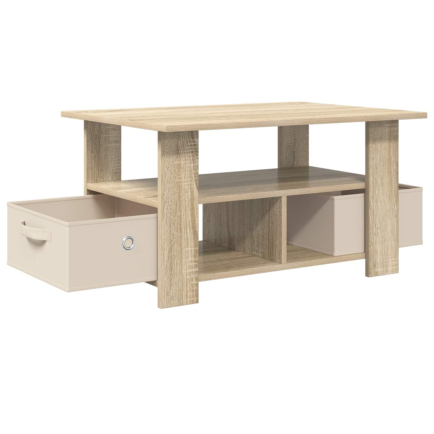 Coffee Table Sonoma Oak 77 x 55 x 42 cm Engineered Wood