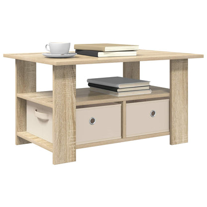 Coffee Table Sonoma Oak 77 x 55 x 42 cm Engineered Wood