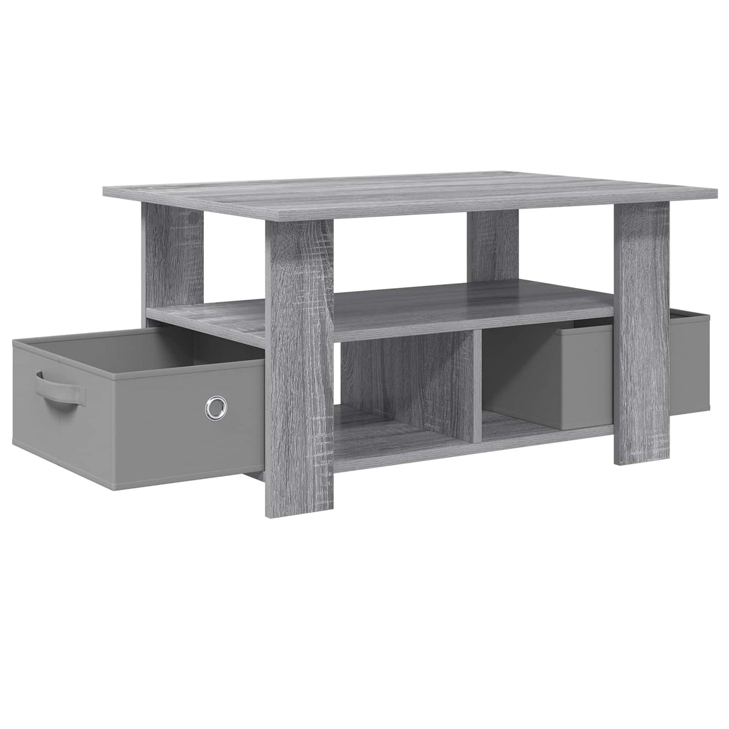 Coffee Table Grey Sonoma 77 x 55 x 42 cm Engineered Wood