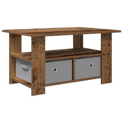 Coffee Table Old Wood 77 x 55 x 42 cm Engineered Wood