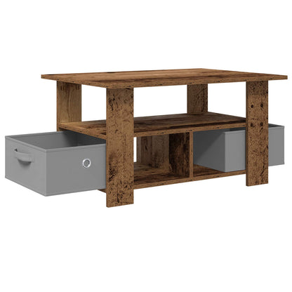 Coffee Table Old Wood 77 x 55 x 42 cm Engineered Wood