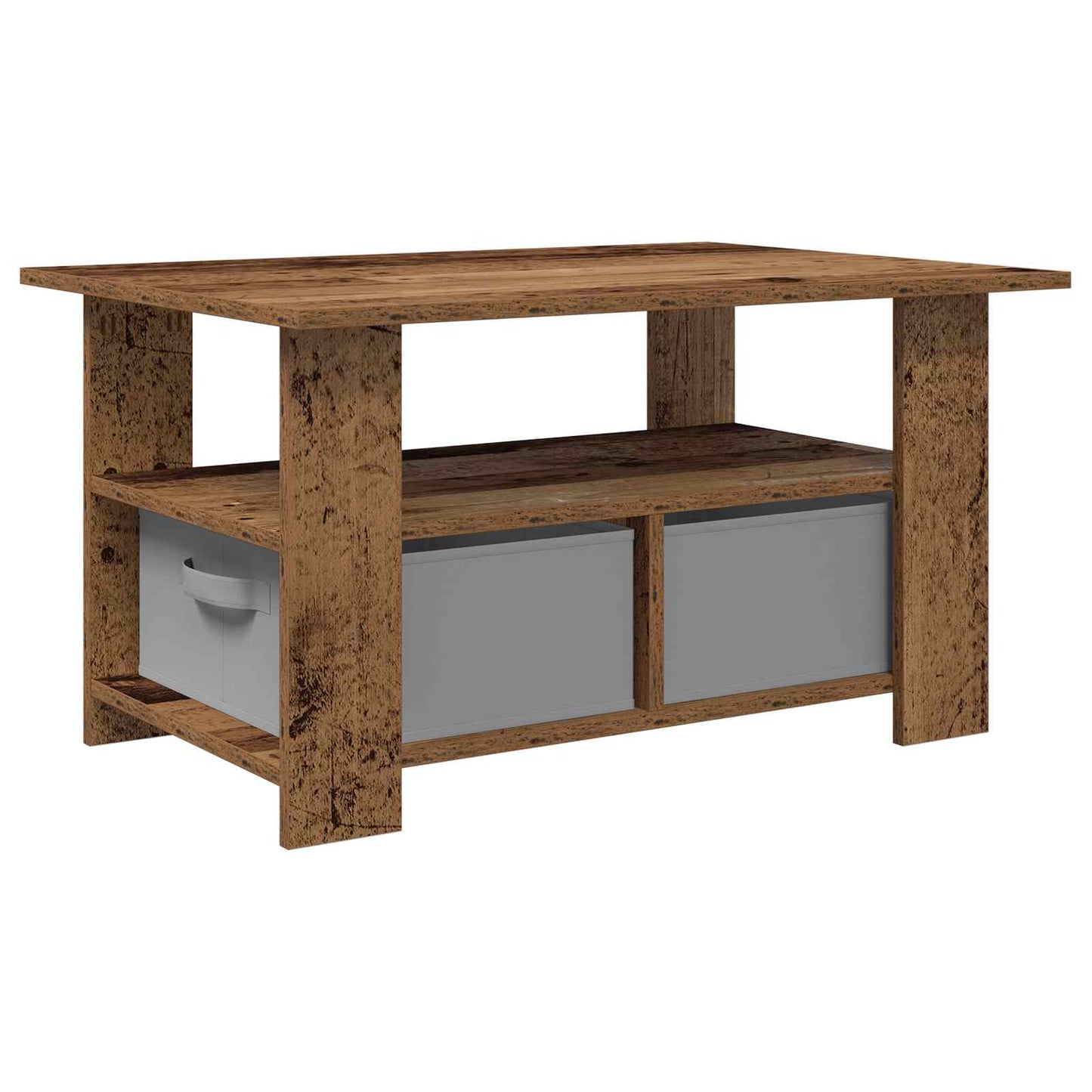 Coffee Table Old Wood 77 x 55 x 42 cm Engineered Wood