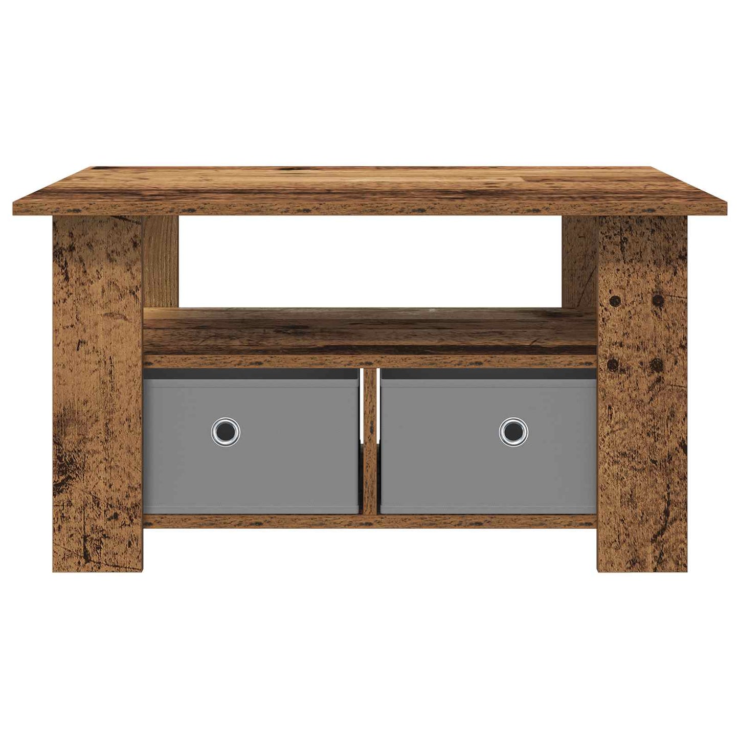 Coffee Table Old Wood 77 x 55 x 42 cm Engineered Wood