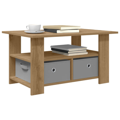 Coffee Table Artisan Oak 77 x 55 x 42 cm Engineered Wood