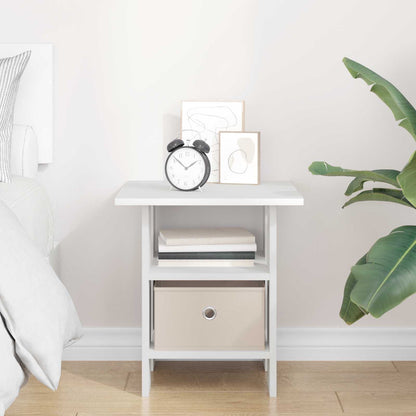 Bedside Table with Drawer White 41 x 40 x 45 cm Engineered Wood
