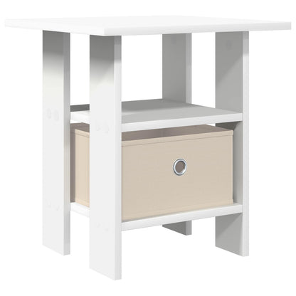 Bedside Table with Drawer White 41 x 40 x 45 cm Engineered Wood