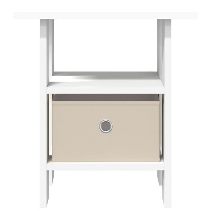 Bedside Table with Drawer White 41 x 40 x 45 cm Engineered Wood