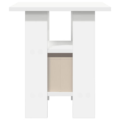 Bedside Table with Drawer White 41 x 40 x 45 cm Engineered Wood