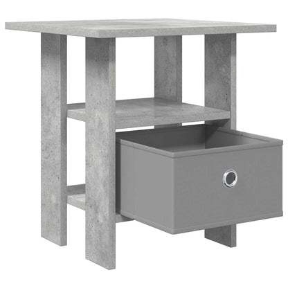 Bedside Table Concrete Grey 41 x 40 x 45 cm Engineered Wood