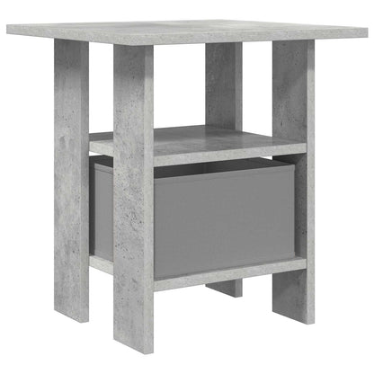 Bedside Table Concrete Grey 41 x 40 x 45 cm Engineered Wood