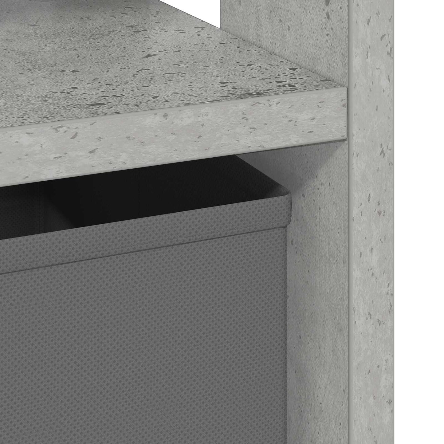 Bedside Table with Drawer 2 pcs Concrete Grey 41 x 40 x 45 cm