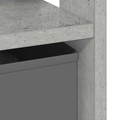 Bedside Table with Drawer 2 pcs Concrete Grey 41 x 40 x 45 cm