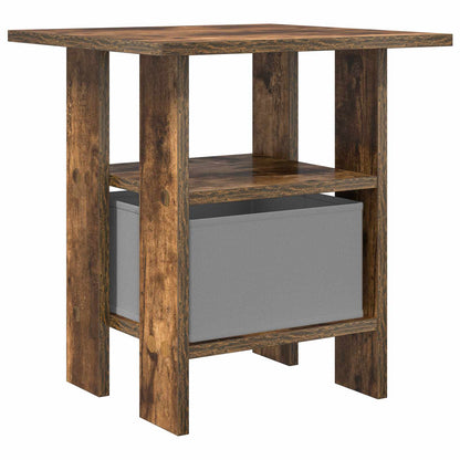 Bedside Table 2 pcs Smoked Oak 41 x 40 x 45 cm Engineered Wood