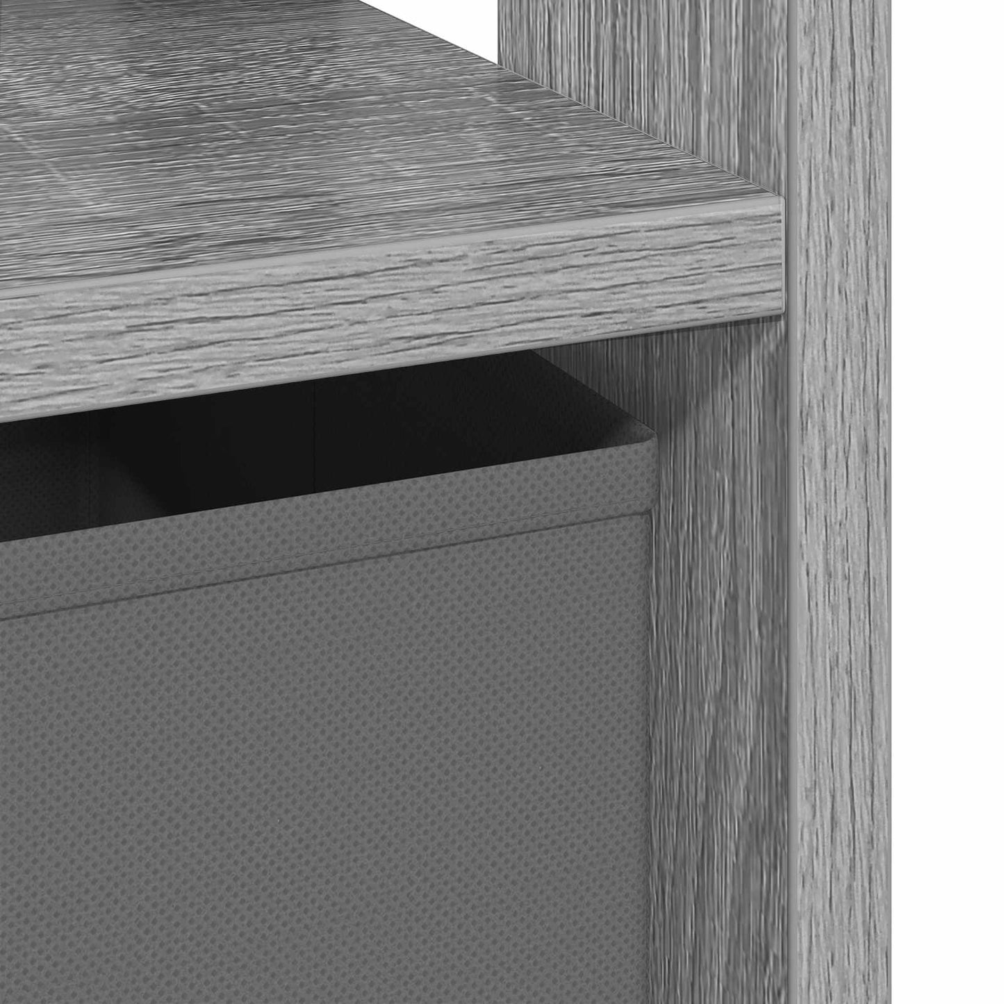 Bedside Table 2 pcs Grey Sonoma 41 x 40 x 45 cm Engineered Wood