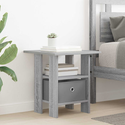 Bedside Table 2 pcs Grey Sonoma 41 x 40 x 45 cm Engineered Wood