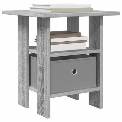 Bedside Table 2 pcs Grey Sonoma 41 x 40 x 45 cm Engineered Wood