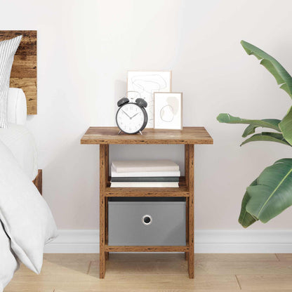 Bedside Table Old Wood 41 x 40 x 45 cm Engineered Wood